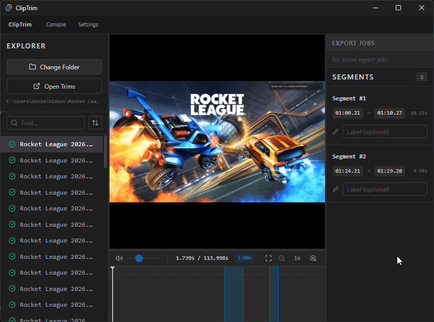 ClipTrim preview